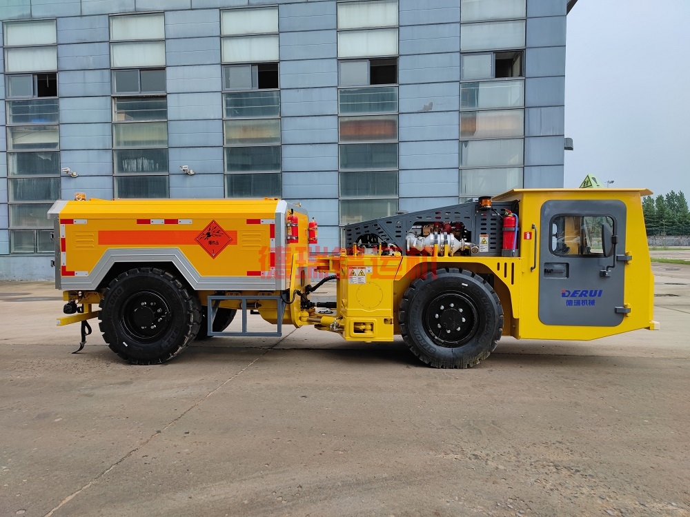 explosives transport truck